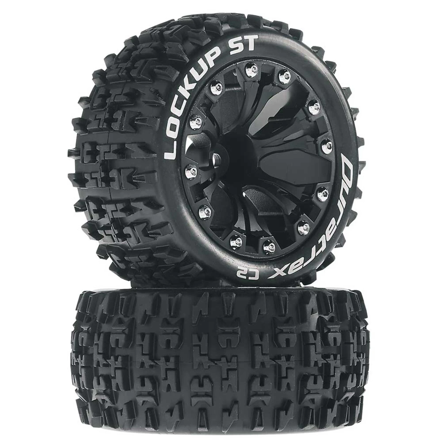Duratrax Lockup ST 2.8" Mounted Offset Tires, Black (2) for Tires & Wheels 3 Duratrax Lockup ST 2.8" Mounted Offset Tires, Black (2) for Tires & Wheels