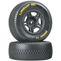 Duratrax 1/10 Lineup SC Tire C2 Mounted Rear: Slash (2) for Tires & Wheels